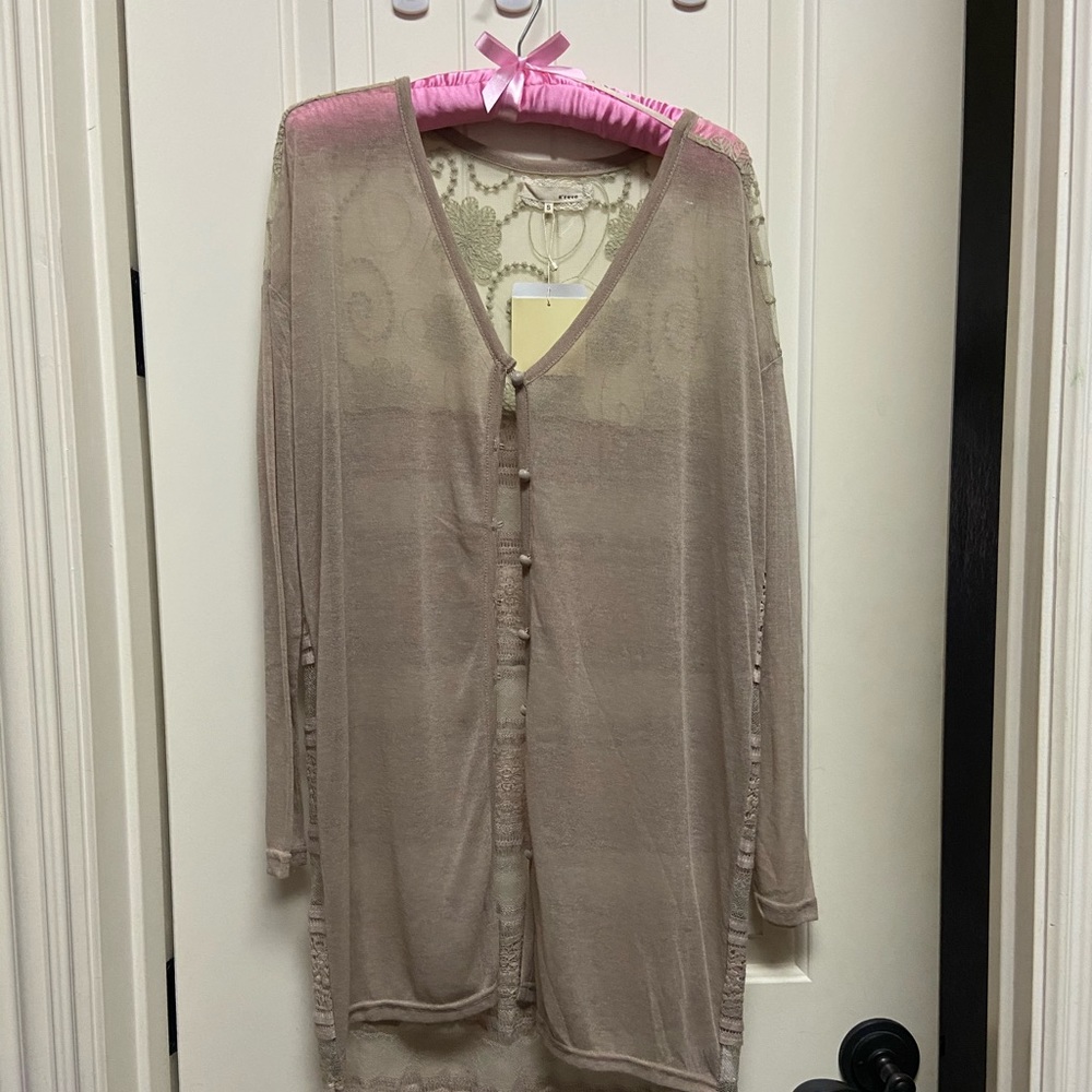 Lace back jacket. - Picture 2 of 5
